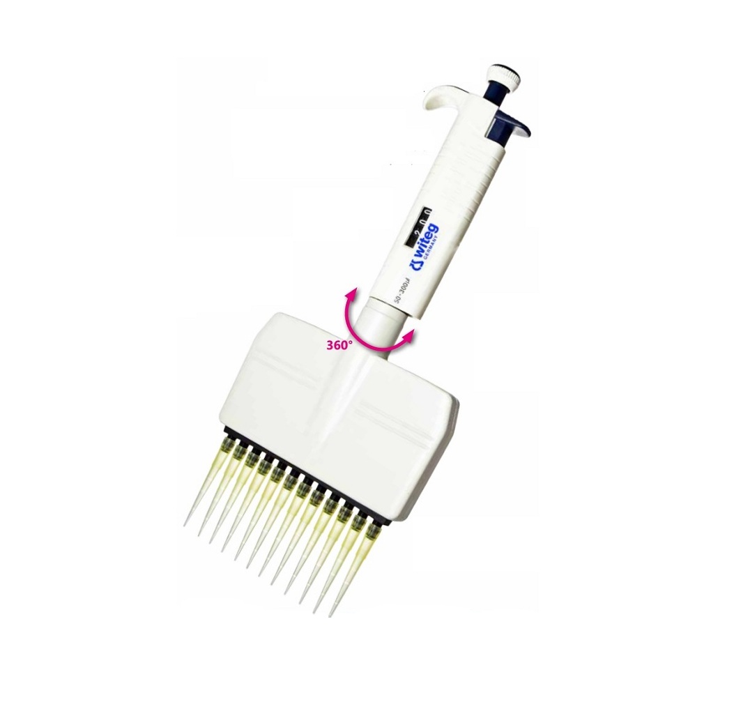 Pipet tự động 12 kênh dải 5 - 50 μl